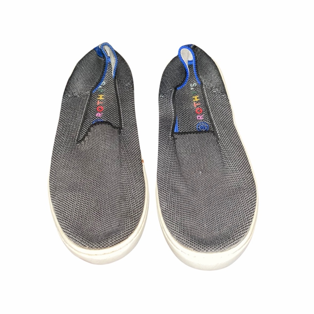 Rothy’s Slip On Sneakers Kids Size 4 Gray Knit Casual Shoes